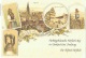 COST-L44 - ALLEMAGNE Gruss Aus Freiburg Carte Repro Exp. Par Avion D'Amsterdam En Port Payé - Timbres De Distributeurs [ATM]