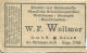 Halle - Strassenbahn Halle - Heft-Fahrschein 30er Jahre - Rückseitig Werbung W.F. Wollmer Kleider- Und Seidenstoffe Gros - Europe