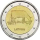 LATVIA 2 EURO Commemorative 2016 - Brown Cow - Coin Card - Letland
