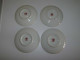 VINTAGE BEAUTIFUL CZECH EPIAG PORCELAIN PLATES 4 PIECES GOLD PLATED 1960"S SEAL ORIGINAL RARE - Otros & Sin Clasificación