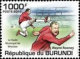 BURUNDI 2011 FOOTBALL PLAYERS 4 Values Set + Miniature Sheet MNH - Ungebraucht