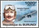 BURUNDI 2011 FAMOUS AVIATORS   4 Values Set + Miniature Sheet MNH - Unused Stamps