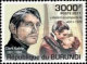 BURUNDI 2011 FAMOUS FILM ACTORS  4 Values Set + Miniature Sheet MNH - Ongebruikt