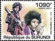 BURUNDI 2011 FAMOUS POP SINGERS   4 Values Set + Miniature Sheet MNH - Unused Stamps