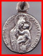 Médaille Religieuse Ancienne ND Notre Dame Du Mont Carmel Argent Silver Catholique Diam 1 Cm - Religion & Esotérisme