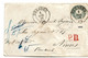 Sac026 / SACHSEN -  Mi.Nr. 19, Sauber Gezähnt, Als EF Nach Frankreich 1864 Via Strassburg Taxiert - Sachsen