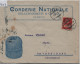 1915 Tell 126II - Cachet: Carouge Nach Verrieres - Illust. Corderie Nationale De La Croixriche & Cie. Geneve - Briefe U. Dokumente