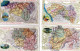 LOT DE 35 CARTES "LES DEPARTEMENTS " Edition De La CHOCOLATERIE D'AIGUEBELLE - 5 - 99 Postkaarten