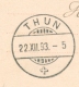 Curacao - 1893 - 5+5c Cijfer - Briefkaart G12 Van Curacao Naar Thun / Schweiz - Curaçao, Nederlandse Antillen, Aruba