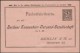 Allemagne 1898. Poste Locale De Berlin. Entier. Bière En Pichets, Bière De Mars (Bockbier). Fûts De 5 Litres Bière Dorée - Bières