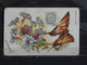 F03 - Papillon Flambé Et Bleuets - 1907 - Papillons