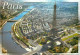 Aerial View, Paris, France Postcard Posted 2012 Meter - Panoramic Views