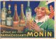Bourges: Carte Avis De Passage De La Distillerie Georges Monin Adressé à L'hôtel Golay à Cinquétral  Dans Le Jura - Bourges