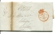 Local Letter BRIGHTON 1852 With Content - BLUE Cancel ! - ...-1840 Precursori