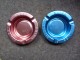 BRASSERIE- CENDRIER - 2 X  BIERES EXTRA ALLIES  - Cuivrerouge - Bleu, Rond, Diamètre 12,5 Cm,  Métal - Cendriers