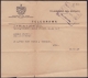 TELEG-188 CUBA (LG-625) 1951 TELEGRAMA TELEGRAM TELEGRAPH+ SOBRE. MARCA POSTAL - Telegrafo