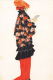 #BV1829    WOMAN IN RED, RED FLOWERS, NEWSPAPER,    C.P.A. EPOCH REPRINT. - Koehler, Mela