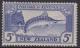 NEW ZEALAND 1935 PICTORIALS 5d BLUE "SWORDFISH" STAMP MLH - Unused Stamps