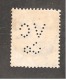 Perfin Perforé Firmenlochung Egypt Sc 247 VO Co Vacuum Oil Company - Used Stamps