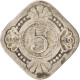 Monnaie, Pays-Bas, Wilhelmina I, 5 Cents, 1929, TTB+, Copper-nickel, KM:153 - 5 Centavos