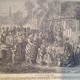 CALENDRIER, MURAL, ALMANACH DES POSTES,1870, La Foire De St Cloud - Groot Formaat: ...-1900