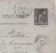 CARTE-POSTALE Sage 10c Noir G1 - 89-CP2 - Nogent Le Rotrou 13 Novembre 1878 Pour Le Mans 14 Novembre 1878 - 2 Lignes - Autres & Non Classés