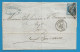 France - Napoleon III N°14A Sur Lettre De LE HAVRE à BORDEAUX - Verso Ambulant - 1849-1876: Période Classique