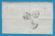 France - Napoleon III N°14A Sur Lettre De LE HAVRE à BORDEAUX - Verso Ambulant - 1849-1876: Période Classique