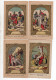 LOT 12 Chromos - Images Religieuses - Jésus - Chemin De La Croix - Dorure - (format CPA) - Images Religieuses