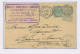 Entier Postal Armoiries + TP Dito ANVERS 1898 Vers La France - Cachet De Gare BERCHEM à L'origine  --  XX597 - Cartes Postales 1871-1909