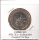 CAMEROON 6000 CFA 2003 PRESIDENT PAUL BIYA BIMETAL UNC NOT IN KM - Cameroun