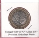 SENEGAL 6000 CFA 2007 PRESIDENT ABDOULAYE WADE BIMETAL UNC NOT IN KM - Senegal