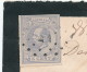 612/24 - NETHERLANDS Cover GORINCHEM 1875 ( Points 41 ) To NIJMEGEN - Stamp Cut With Scissors - Lettres & Documents