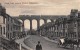 04737 "ROYAL TRAIN PASSING VIADUCT - FOLKESTONE" ANIMATA, TRENO, CARROZZA CON CAVALLO. CART SPED 1912 - Folkestone