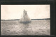 CPA Stockholm, Olympiade 1912, Voilier Magda IX, Segelsport - Sailing