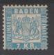 ALLEMAGNE  BADE   YVERT N°25A Bleu Ciel  *MH     Réf  G50 - Postfris