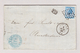 Belgien Anvers 3.11.1868 Briefhülle Nach Amsterdam Mit 20c Mi#15 - 1865-1866 Profile Left