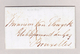 Belgien Bruxelles 4.7.1847 Ankunfts-Stempel Blau  Brief Ohne Marke Aus London - Other & Unclassified