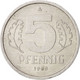 Monnaie, GERMAN-DEMOCRATIC REPUBLIC, 5 Pfennig, 1983, Berlin, SPL, Aluminium - 5 Pfennig