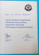 FIFA ... President Sepp Blatter ORIGINAL AUTOGRAPH On Greeting Card To Croatian Coach * Hand Signed Autographe Autogramm - Autogramme