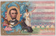 ABRAHAM LINCOLN CENTENNIAL SOUVENIR 1809 1909 - Embossed Ppc - Flag - Eagle - Présidents