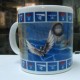 AC -  TURKISH AERONAUTICAL ASSOCIATION  PILOT PLANE PARACHUTE ILLUSTRATED PORCELAIN MUG - CUP FROM TURKEY - Kopjes