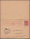 St Kitts & Nevis 1908. Entier Postal, Carte Avec Réponse Payée. Les Sources D'eaux Douces Chaudes Et Volcaniques - Volcans