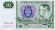 SWEDEN 10 KORONOR 1989 P-52e UNC OFFSET SIGN. [ SE52e1989 ] - Sweden