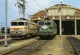 RU 0553 - Loco BB 22200 (22378) Et BB 25500 (25592) Au Dépôt - RENNES (35) - SNCF - - Matériel
