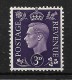 GB 1937 KGVI Definitives, 3d Violet LMM (4645) - Nuovi