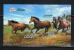 NORTH KOREA 2013 HORSES SET &amp; SOUVENIR SHEET IMPERFORATED - Horses