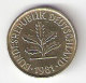 Pièce Allemagne. 5 Pfennig. 1981 (F) - 5 Pfennig