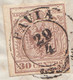 LV151- LOMBARDO VENETO - Lettera Del  29 Aprile 1856 Da PAVIA A Brescia  Con 30 Cent .bruno 2° Tipo. Leggi ... - Lombardy-Venetia