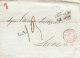 Austria France Suisse Cover Entire 1849 TRENTO Trient ´L.A.' 'AUTRICHE Beau Fr DE BALE' In Red Rare To Lyon (p76) - ...-1850 Préphilatélie